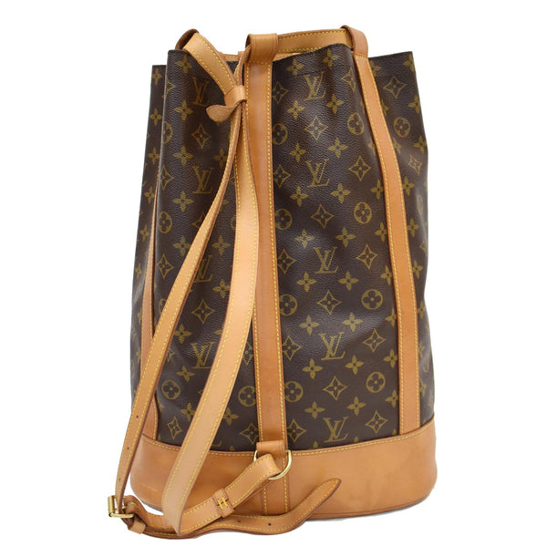 Louis Vuitton Randonnee GM Monogram Canvas Backpack Bag - brown color | DDH