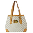 LOUIS VUITTON Hampstead MM Damier Azur Shoulder Bag White