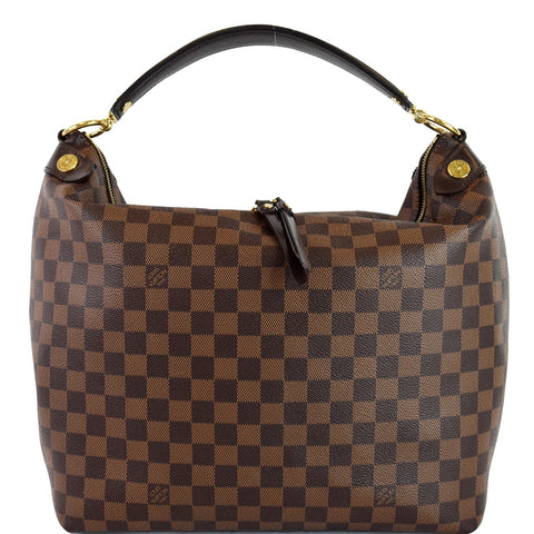 LOUIS VUITTON Duomo Hobo Damier Ebene Hobo Bag Brown