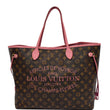 LOUIS VUITTON Neverfull GM Limited Edition Monogram Ikat Tote Bag Rose Velours