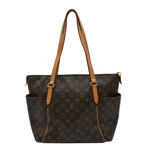 LOUIS VUITTON Totally MM Monogram Canvas Shoulder Bag Brown