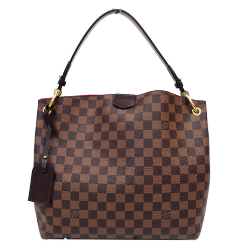 LOUIS VUITTON Graceful PM Damier Ebene Shoulder Bag Brown
