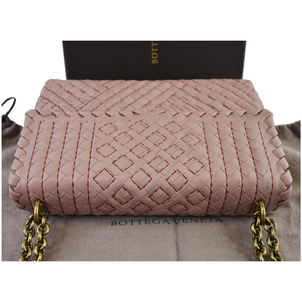 BOTTEGA VENETA Intrecciato Boutis Woven Small Nappa Leather Olimpia Bag Deco Rose - Last Call