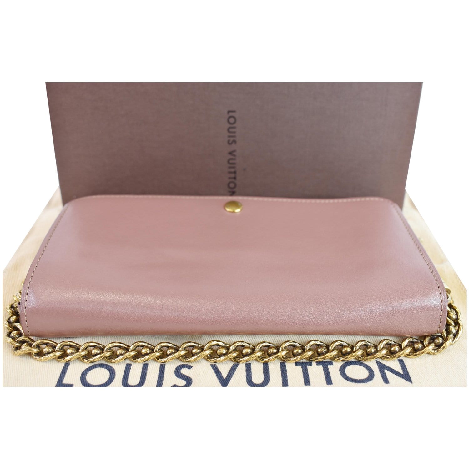 Louis Vuitton Rose Velours Vernis Sarah Wallet