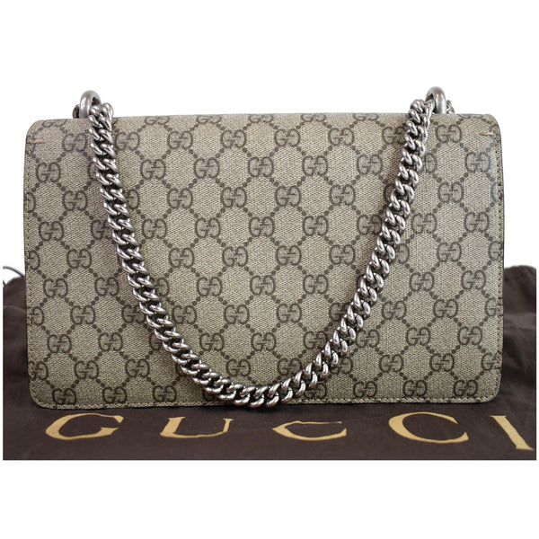 GUCCI Dionysus Small Supreme Python NY Yankees Patch Shoulder Bag Beige 400249
