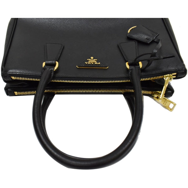 PRADA Galleria Small Saffiano Leather Tote Bag Black