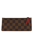 LOUIS VUITTON Felicie Zippered Damier Ebene Insert Pouch Brown