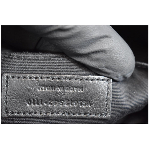 YVES SAINT LAURENT Lou Camera Monogram Leather Shoulder Bag Black