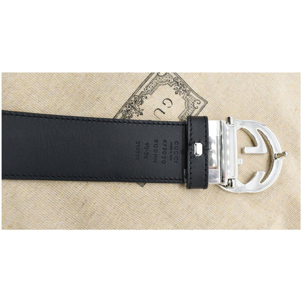Gucci Reversible Supreme Leather Belt with GG Metal Buckle