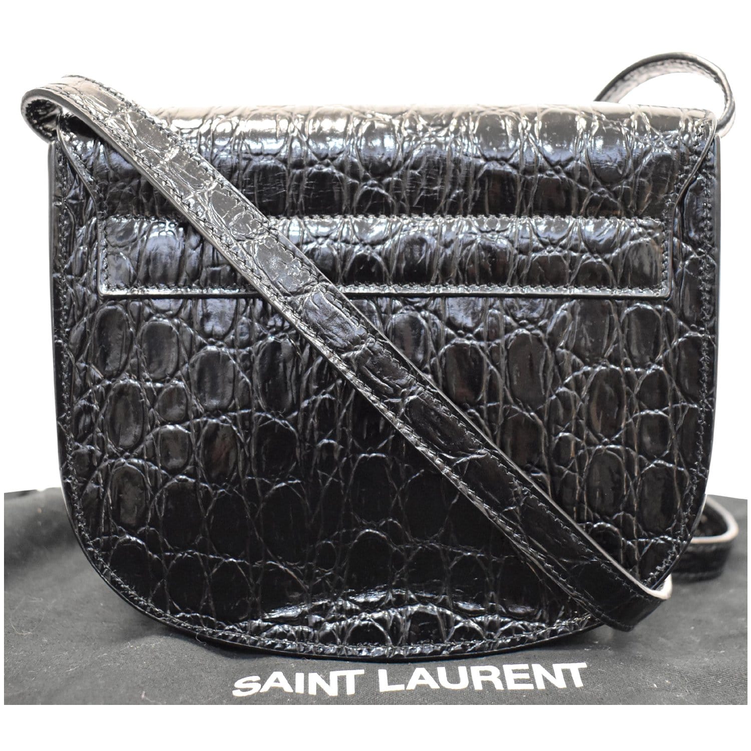 Small YSL Monogram Leather Satchel Bag