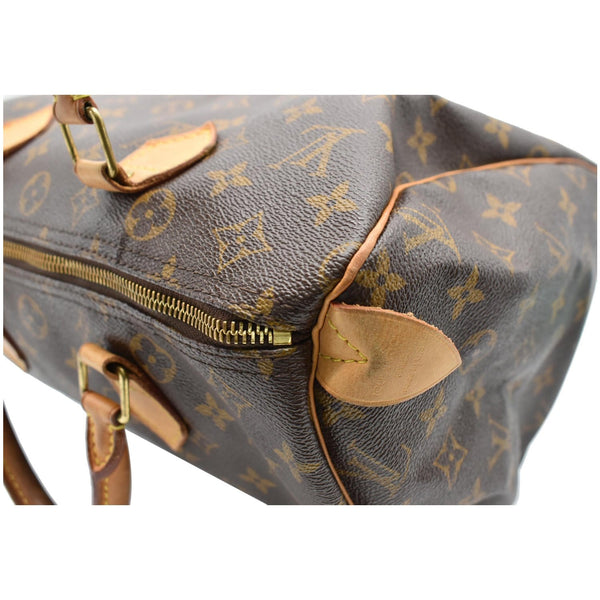 LOUIS VUITTON Speedy 30 Monogram Canvas Satchel Bag Brown