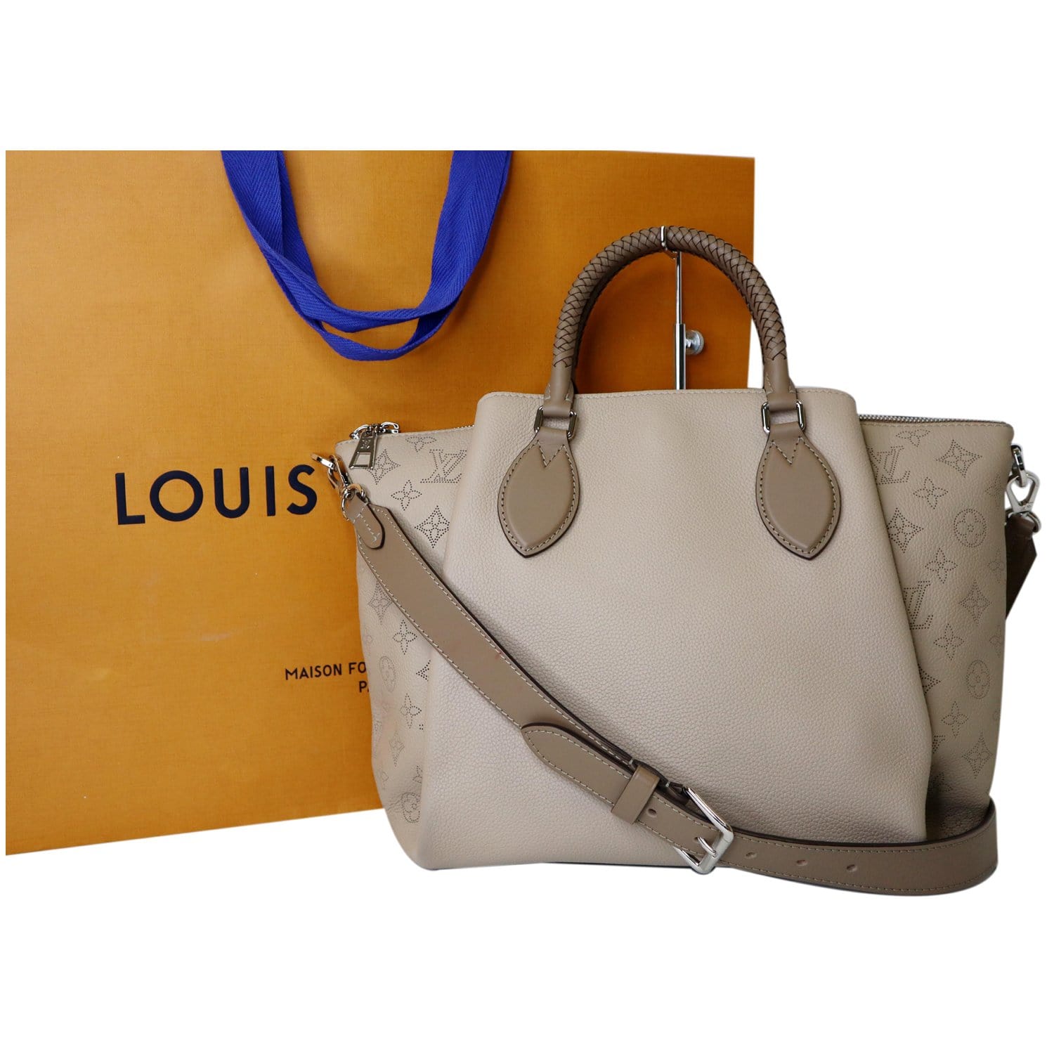Louis Vuitton Haumea Handbag Mahina Leather At 1stdibs
