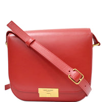 YVES SAINT LAURENT Betty Smooth Leather Shoulder Bag Red