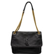 YVES SAINT LAURENT Niki Medium Leather Shoulder Bag Black