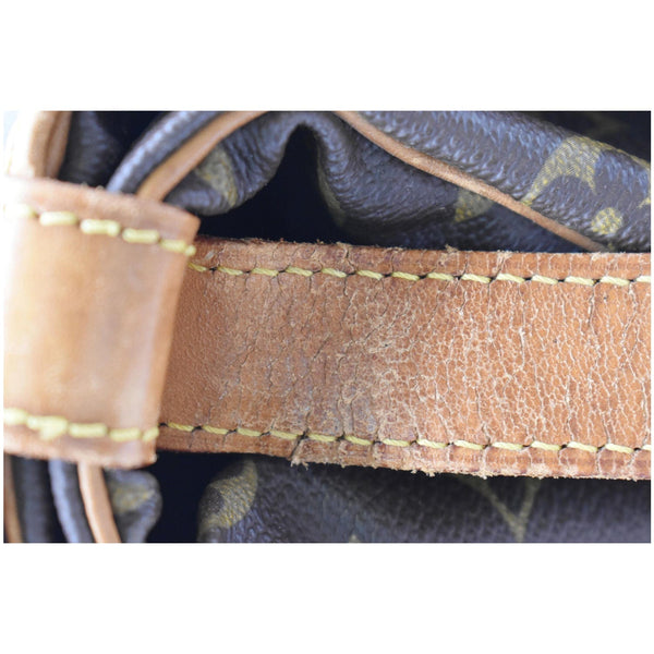 LOUIS VUITTON Saumur 35 Monogram Canvas Shoulder Bag Brown
