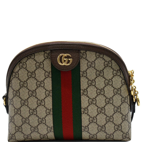 GUCCI Ophidia Small GG Supreme Canvas Shoulder Bag Beige 499621