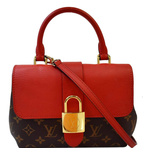LOUIS VUITTON Locky BB Monogram Canvas Crossbody Bag Red
