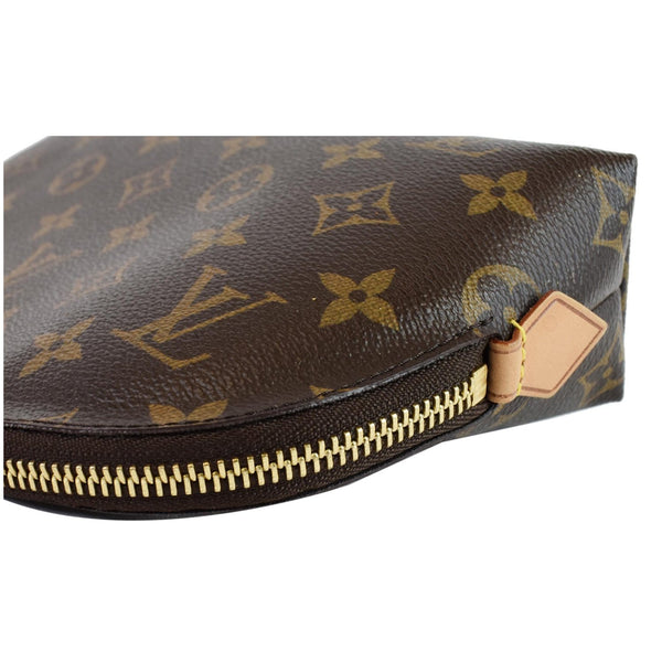 LOUIS VUITTON Monogram Canvas Cosmetic Pouch Brown