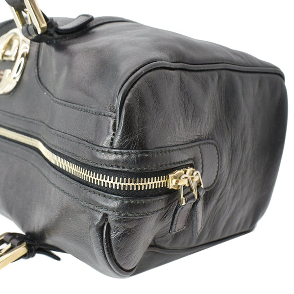 Gucci Britt Leather Satchel Bag Black - Shop at DDH