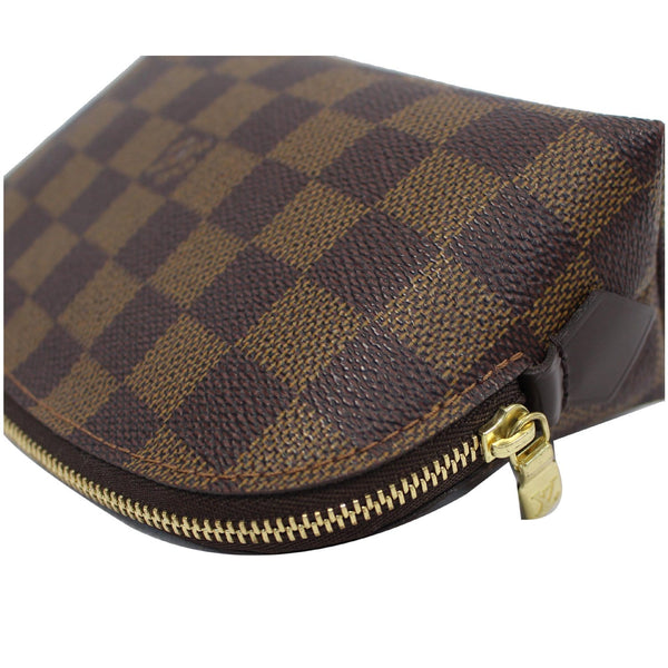 LOUIS VUITTON Damier Ebene Cosmetic Pouch Brown