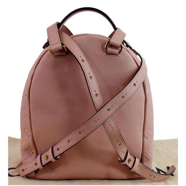 LOUIS VUITTON Sorbonne Monogram Empreinte Leather Backpack Rose Poudre