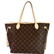 LOUIS VUITTON Neverfull MM Monogram Canvas Shoulder Bag Brown
