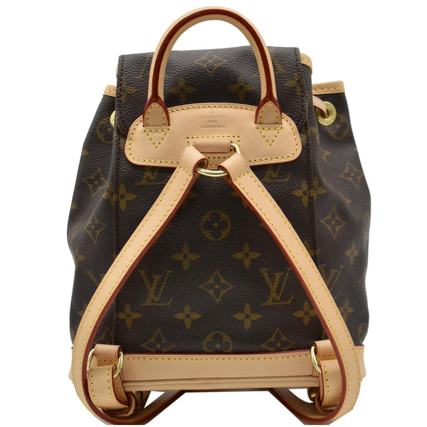 LOUIS VUITTON Montsouris PM Monogram Canvas Backpack Brown