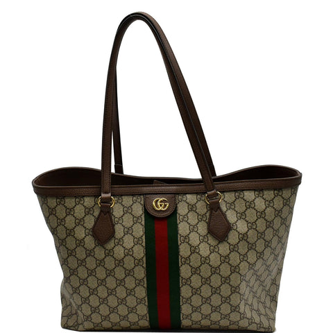 GUCCI Ophidia Medium GG Supreme Canvas Tote Bag Beige 631685