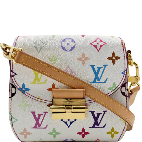 LOUIS VUITTON Heartbreaker Monogram Multicolor Canvas Crossbody Bag White