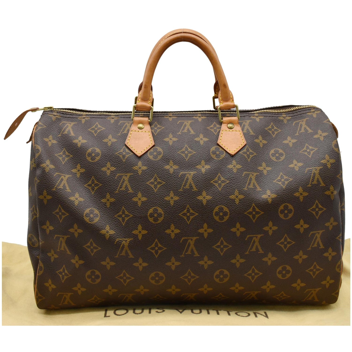 Louis Vuitton Brown Monogram Canvas Speedy 40 Top Handle Bag Louis Vuitton