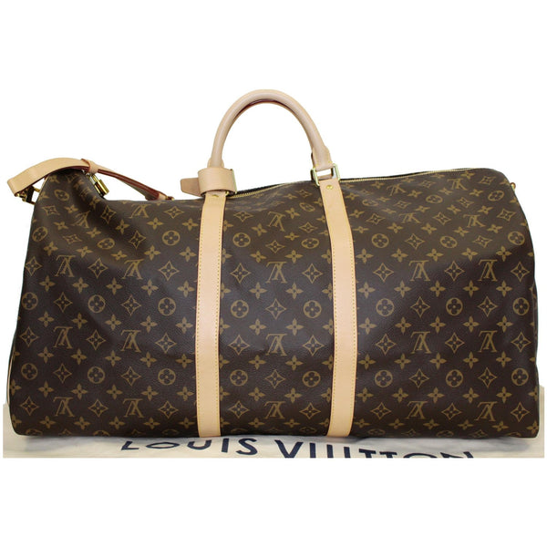 Louis Vuitton Keepall 60 Bandouliere Canvas Travel Bag for women