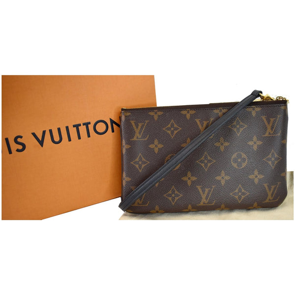 Louis Vuitton Double Zip Pochette Bag front view