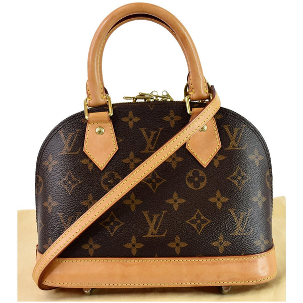 Louis Vuitton Alma BB Monogram Canvas Shoulder Bag - front side