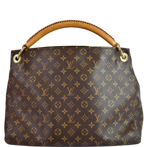 LOUIS VUITTON Artsy MM Monogram Canvas Shoulder Bag Brown