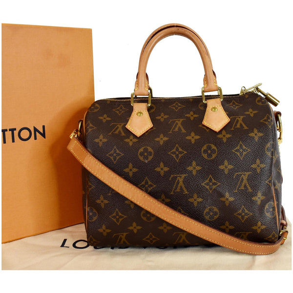 Lv Speedy 25 Bandouliere Monogram Canvas Messenger Bag