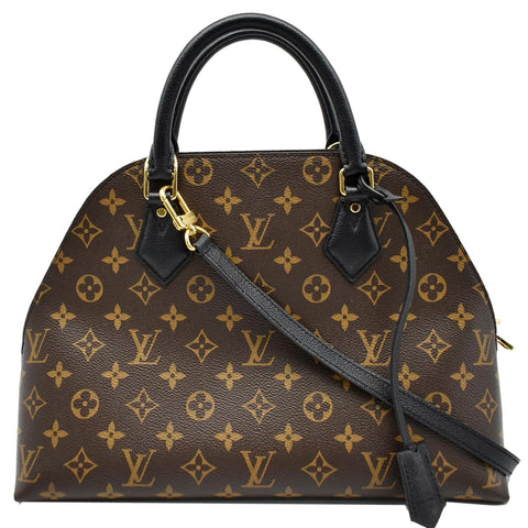 LOUIS VUITTON Alma B'N'B Monogram Canvas Shoulder Bag Brown