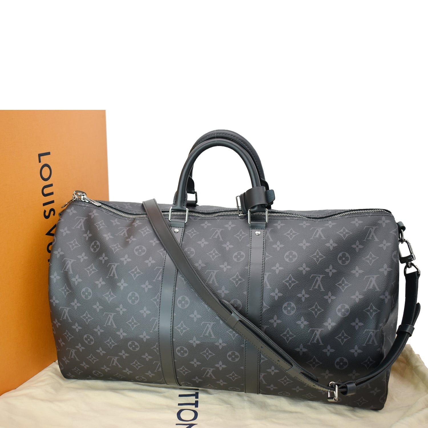 Louis Vuitton City Keepall Bag Monogram Eclipse Canvas Black 2183921