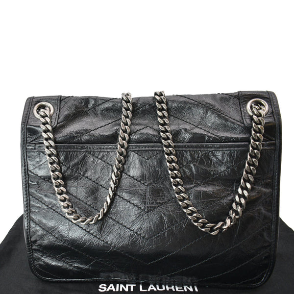 Yves Saint Laurent Niki Medium Leather Crossbody Bag Black