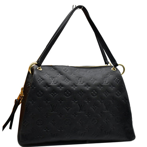 LOUIS VUITTON Ponthieu PM Empreinte Leather Shoulder Bag Black