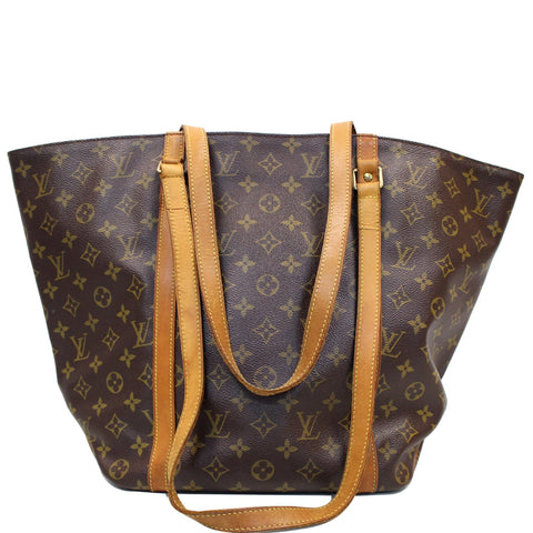 LOUIS VUITTON Sac Shopping Monogram Canvas Tote Bag Brown
