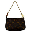 Louis Vuitton Mini Pochette Monogram Canvas Pouch Brown