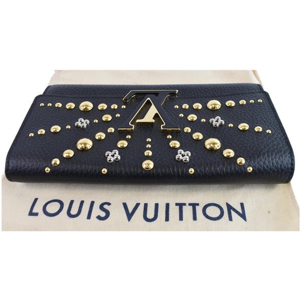 Louis Vuitton Capucines Studded Taurillon leather wallet