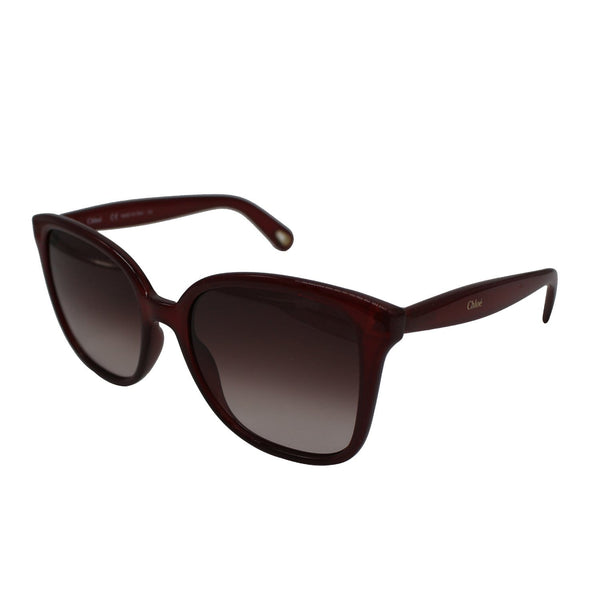 Chloe CE766S 620 Burgundy Sunglasses Grey Lens