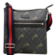GUCCI Bestiary Tigers GG Supreme Square Messenger Bag Black 474137