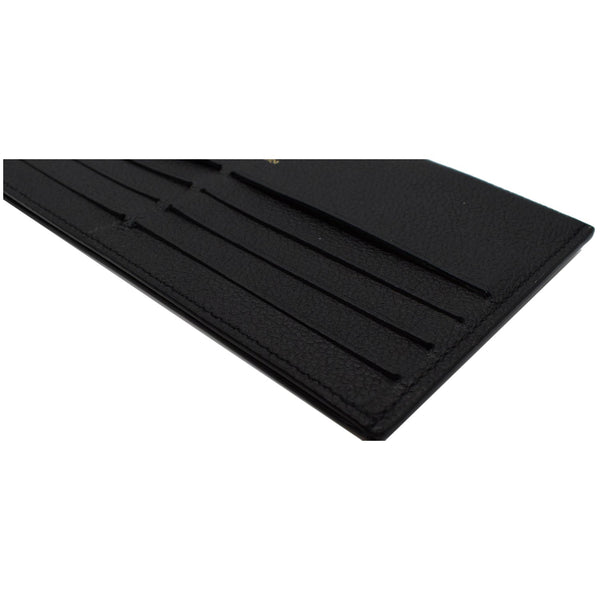 LOUIS VUITTON Felicie Insert Leather Wallet Black