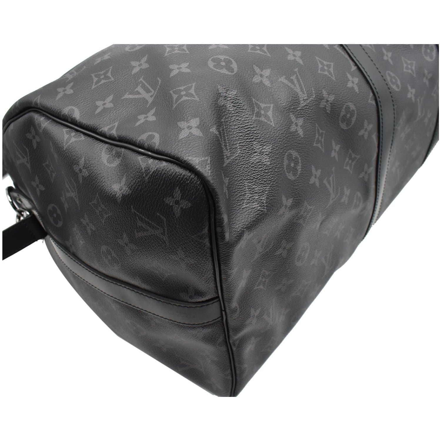 Louis Vuitton Monogram Eclipse Keepall Bandouliere 55 Duffle Bag