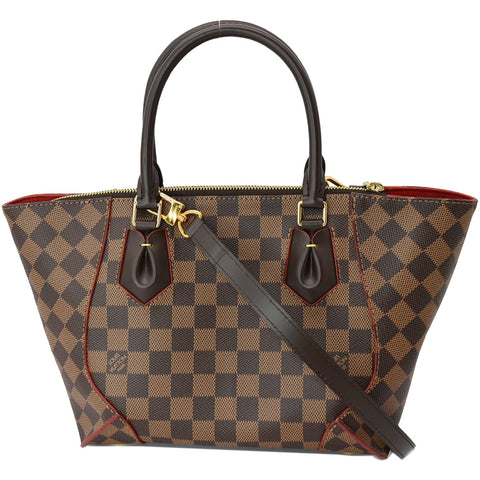 LOUIS VUITTON Caissa PM Damier Ebene Tote Shoulder Bag Brown