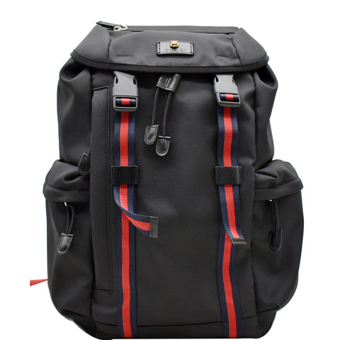 GUCCI Techno Fabric Backpack Bag Black 429037