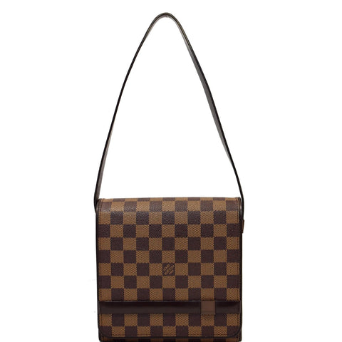 LOUIS VUITTON Tribeca Mini Damier Ebene Shoulder Bag Brown