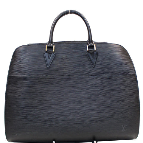 LOUIS VUITTON Sorbonne Epi Leather Briefcase Travel Bag Black
